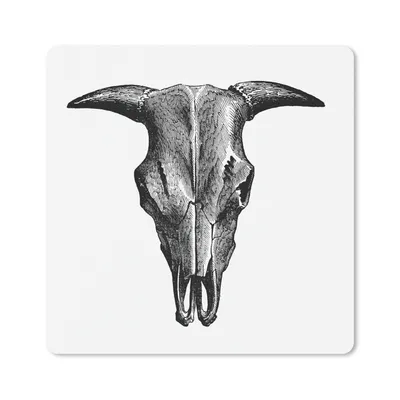 Produktbild von MuchoWow® Mauspad Mousepad Retro - Totenkopf - Vintage 30x30 cm - Mousepads - Maus Mat - Pad - Mausunterlage - Gaming