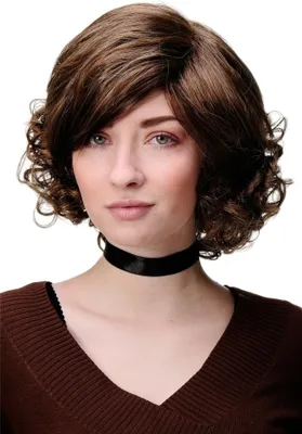 Produktbild von WIG ME UP Perücke Braun Gesträhnt Lockig GFW1646-8H27