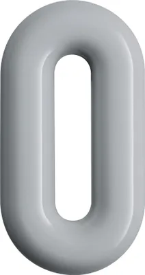 Produktbild von Hewi Hausnummer Ziffer 0 Polyamid Durchmesser 33mm Höhe 165mm tiefschwarz - 702.165.0 90