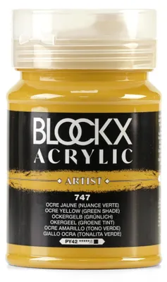 Obrázok produktu pre Akrylová farba, žltý oker, červená, 500 ml