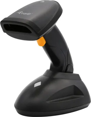 Produktbild von Equip 2D-Barcodescanner Laser Wireless/433MHz+Halter schwarz