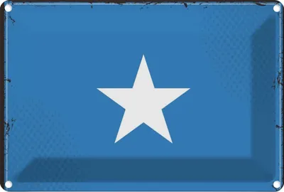 Produktbild von vianmo Blechschild 12x18 cm Somalias Somalia Flagge Fahne Wappen