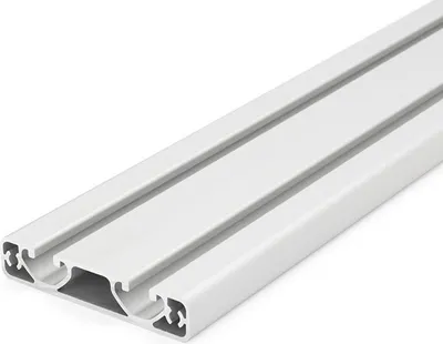 Produktbild von Länge 80mm - Aluminiumprofil 80x16E I-Typ Nut 8 (ultraleicht), silber eloxiert. Aluminium Profil 80x16 Alu Profil 80 x 16 Montage- Systemprofil