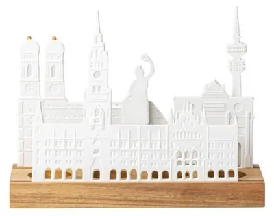 Produktbild von Räder Design Lichtobjekt Stadtsilhouette München Weiß