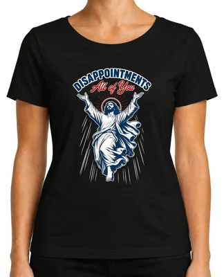 Productafbeelding van "Disappointments All of You Jesus Lustig" - T-shirt voor dames, zwart, maat M