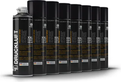 Produktbild von 8x OCTOPUS Druckluftspray, Druckluft zur Reinigung von Elektronik, 500 ml