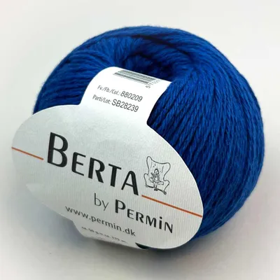 Productafbeelding van Berta by Permin – Wol-Katoen Breigaren (39 kobalt bau)