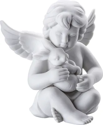 Imagen del producto de Rosenthal Engel mittel -  Weiss matt -  Engel mit Hase 69055-000102-90531
