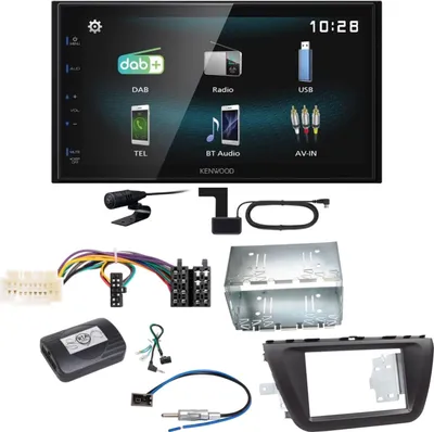 Produktbild von Kenwood DMX-125DAB Bluetooth MP3 USB DAB+ Einbauset für Suzuki SX4 S-Cross