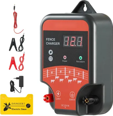 Produktbild von Weidezaungerät - Elektrozaun Netzgerät AC/DC - 12 kV, 3 J - Zaunlänge bis 3 km - LED-Anzeige - Netz- & 12 V Betrieb - Schutz vor Wildtieren - Für Nutztiere & Geflügel