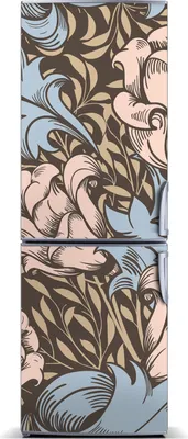 Produktbild von Tulup Kühlschrankdekoration - Magnetmatte - 60 cm x 180 cm - Magnet auf dem Kühlschrank - Blüten Und Blätter
