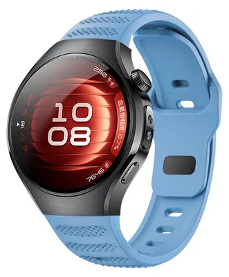 Produktbild von Für Huawei Watch 5 46mm Punktmuster Design Schnalle Silikon Ersatz Arm Band Blau