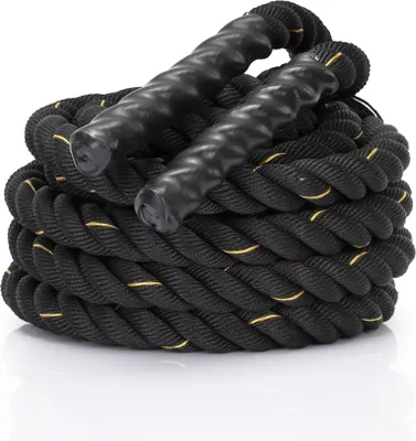 Produktbild von ACTIGET 9 m Power Rope Trainingsseil für Crossfit Krafttraining Battle Rope schwarz