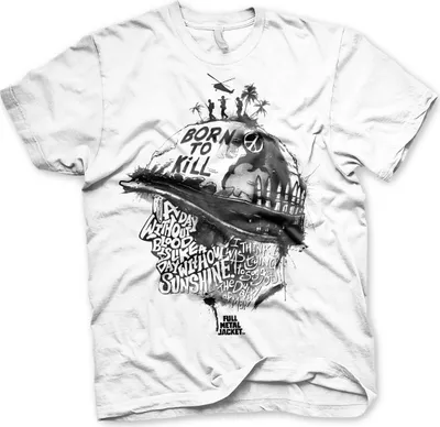 Produktbild von Full Metal Jacket Sayings T-Shirt - X-Large - White
