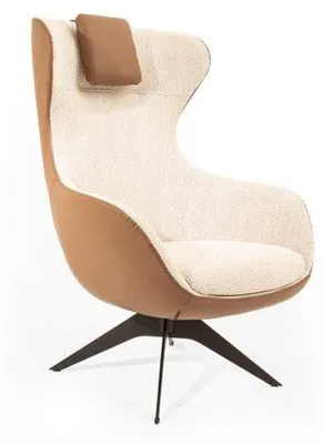 Produktbild von r gepolsterter Sessel in Beige für das Wohnzimmer Perfekte