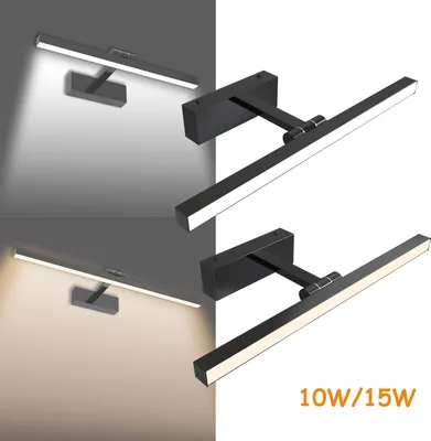 Obrázek produktu pro XINZI LED zrcadlová lampa 10W studená bílá - moderní zrcadlové světlo do koupelny a šatníku, energeticky úsporné a s dlouhou životností, ideální jako nástěnné světlo do domácnosti