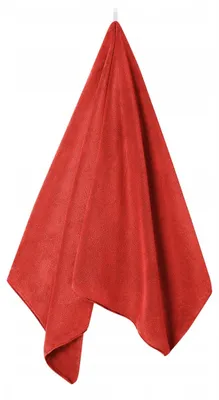 Zdjęcie produktu dla Ręcznik mikrofibra Active 80x180 cm czerwony • 350–380 g/m² • Spod Igły i Nitki