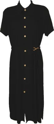 Immagine prodotto di Abito donna lungo manica corta vestito aperto con bottoni tempo libero mare spiaggia beachwear RAGNO articolo A7341N, Taglia 50, Poliestere 50%,Viscosa 50%