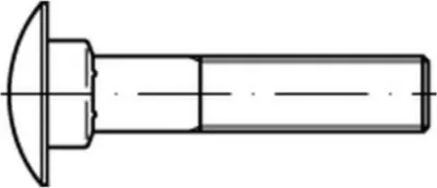 A technical drawing of a bolt.