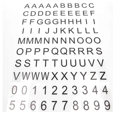 Produktbild von 100 klassische Buchstaben in verschiedenen Farben und Stilen