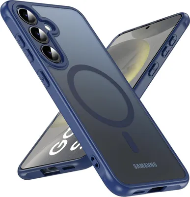 Immagine prodotto di Custodia magnetica per Samsung Galaxy S24 Plus cover Magsafe cover protettiva Telaio antiurto in TPU forte anello magnetico, blu