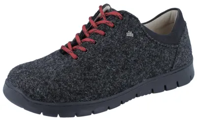 Imagen del producto de Zapatillas de cordones para hombre, color negro, diseñadas para la comodidad