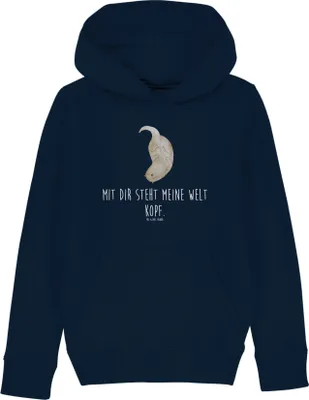 Produktbild von Mr. & Mrs. Panda Kinderpullover Otter Kopfüber 7-8 Jahre (122/128) - French Navy - Geschenk, Verknallt, Pullover, Kapuzenpulli, Sweatshirt, Kinderbekleidung, Niedlich