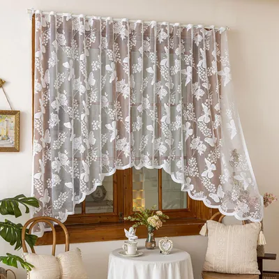Zdjęcie produktu dla Zasłony "Vlinder kant vitrage" – 150 x 100 cm