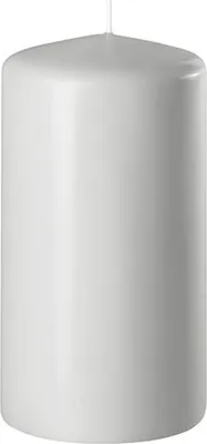 Kerzen Stumpenkerzen Candle silbergrau 130x70mm RAL Qualität 1 Stück