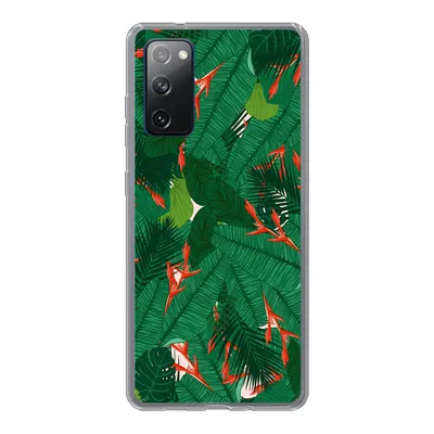 Produktbild von MuchoWow® Handyhülle Schutzhülle Hülle für Samsung Galaxy S20 FE Blumen - Blätter - Muster Silikon Softcase Handy Hülle - Abdeckung