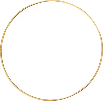 Produktbild von Metallring gold beschichtet Ø 15x0,3 cm für Bastelarbeiten, Traumfänger und Mobiles