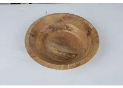 Produktbild von 12x Holz Schale Dekoration Tisch Obst Schüssel Aufbewahrung Ordnung Haushalt