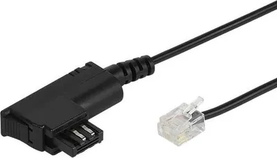 Produktbild von ViVanco™45002, 3 m, 1x TAE-F, 1x RJ-12, Männlich, Männlich, Schwarz