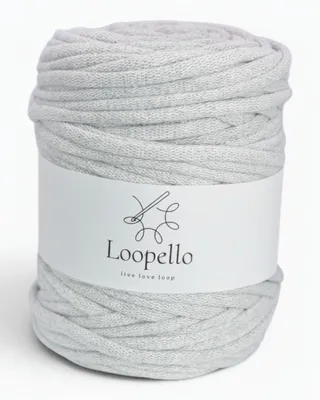 Produktbild von Loopello Baumwollkordel Pro 9 mm 100 m – Hellgrau