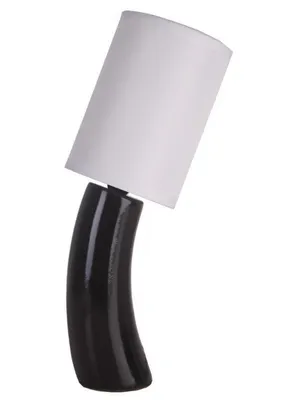 Immagine prodotto di Lampada da comodino in Vetroceramica con paralume, modello 2978, colore nero