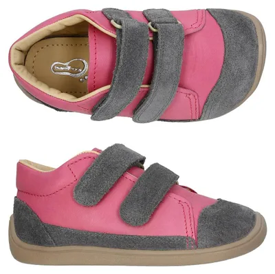Produktbild von Lederschuhe bar3foot 2Be38/24 rosa, Klettverschluss, barfuß