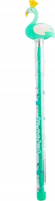 Produktbild von Steckbleistift Flamingo mit 10 Minen - Bunter Bleistift Kinder Schulbedarf Geschenk