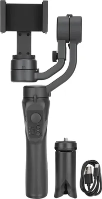 Produktbild von Gimbal-Stabilisator fuer Smartphone,  3-Achsen Stabilisator fuer Mobiltelefone Gimbal, Brennweitenradflaeche automatische Objektverfolgung Gimbal Faltbarer