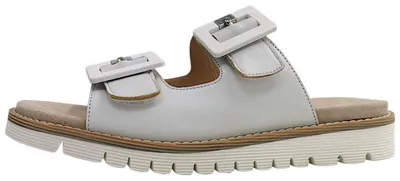 Image de Ara Damenschuhe : Sandales plates, tongs, blanches, pour le temps libre