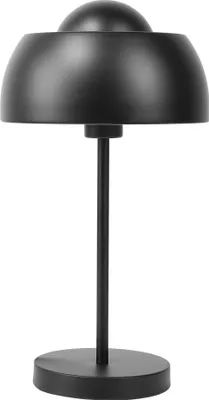 Obrázek produktu pro BELIANI Stolní lampa černý kov 44 cm kulatý stínicí kabel s vypínačem průmyslového vzhledu