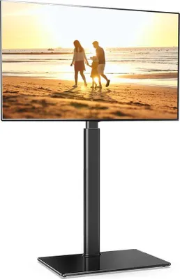 Produktbild von Famanu TV-Ständer höhenverstellbar, drehbar für 32 bis 60 Zoll Fernseher bis 30 kg, VESA 600 x 400 cm, schwarz