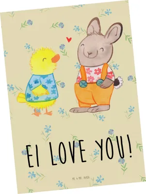 Produktbild von Mr. & Mrs. Panda Ansichtskarte Ostern Freundschaft - Blumig - Geschenk, Ostergrüße, Kunstkarten, Postkarten, Postkarte, Hase, Grußkarte, bildkarte, Liebe, Frühling