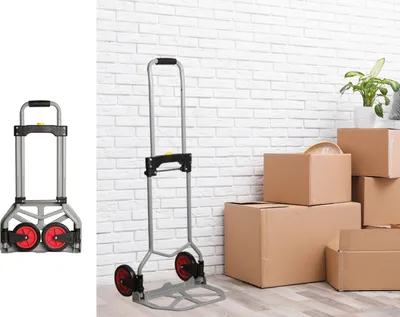 Obrázok produktu pre Ručný vozík so sklopnou lyžicou - max. zaťaženie 60 kg