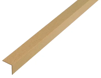 Image de Alberts 478711 Cornière, plastique, décor hêtre, 1000 x 20 x 20 mm
