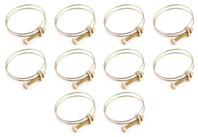 Image de Solidchoice - Lot de 10 colliers de serrage réglables pour tuyaux d'arrosage