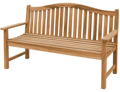 Image de Banc de jardin Teako Design Catania en teck massif résistant aux intempéries 150 cm