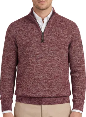 Produktbild von Camel Active Pullover mit halbem Reißverschluss rot Baumwolle