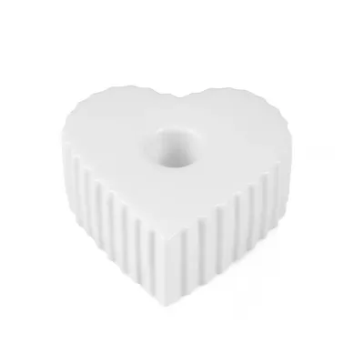 Obrázok produktu pre Keramický svietnik v tvare srdca ANIMA, 4 x 9 cm