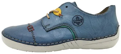 Produktbild von Rieker Damen Schnürschuh Halbschuh 52528, Größe:37 EU, Farbe:Blau