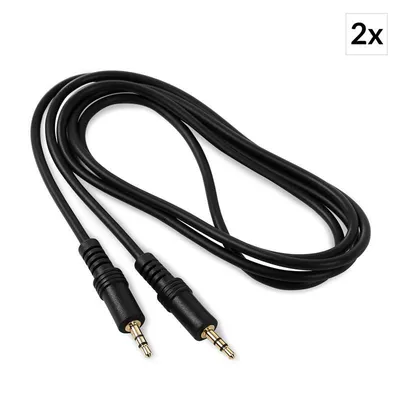 Produktbild von FrontStage 3,5mm-Klinke-Kabel Set 2 Stück 1,5m Stereo